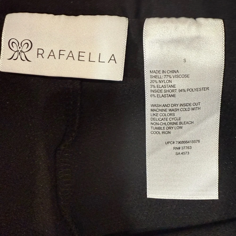 Rafaella Skort Womens Small Black Pull On Stretch Golf Tennis Skirt NWT